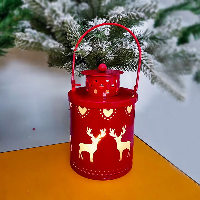 Christmas Candle Lights LED Small Lanterns Wind Lights Electronic Candles Nordic Style Creative Holiday Decoration Decorations - Sluxe Fashions