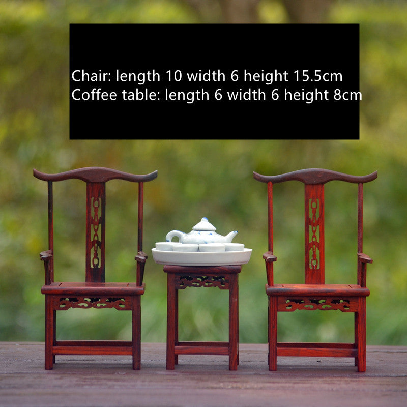 Red Rosewood Miniature Furniture Model - Sluxe Global