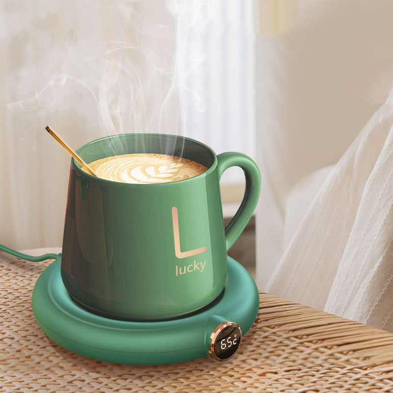 Coffee Mug Warmer Warm Coaster Smart Heating Cup Thermal Insulation Constant Temperature Coaster Heating Pad Desktop - Sluxe Fashions