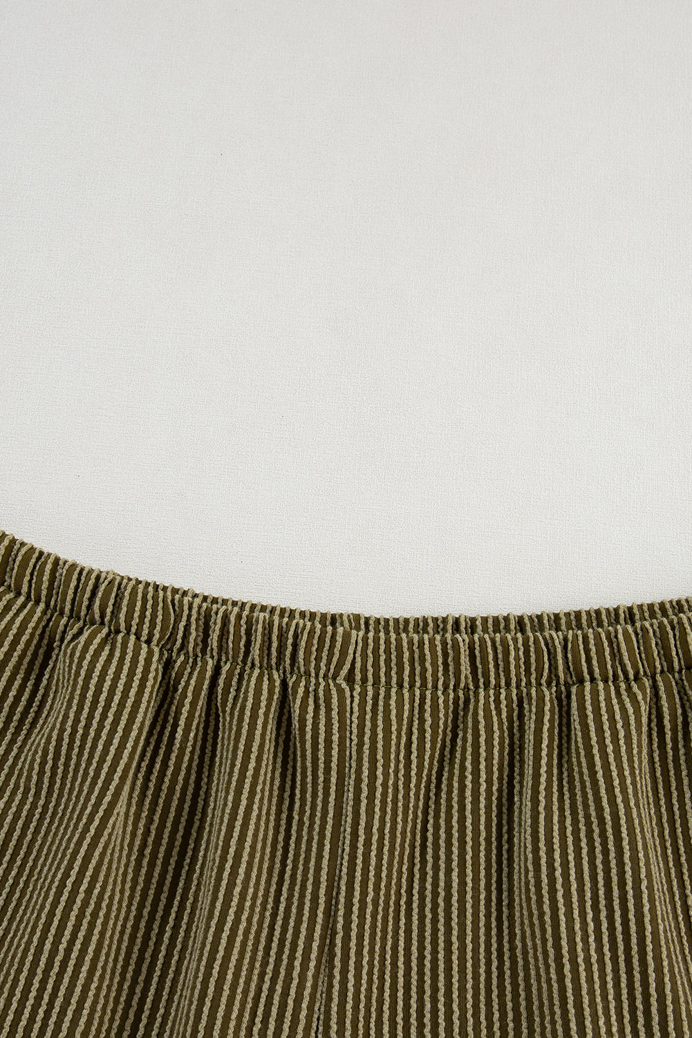 Orange Ribbed Textured Loose Fit Tee & Shorts Set - Sluxe Fashions