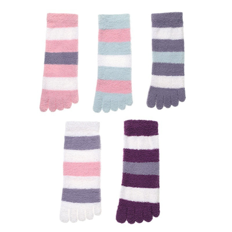 Women's Autumn And Winter Thermal Coral Fleece Sleeping Socks - Sluxe Fashions