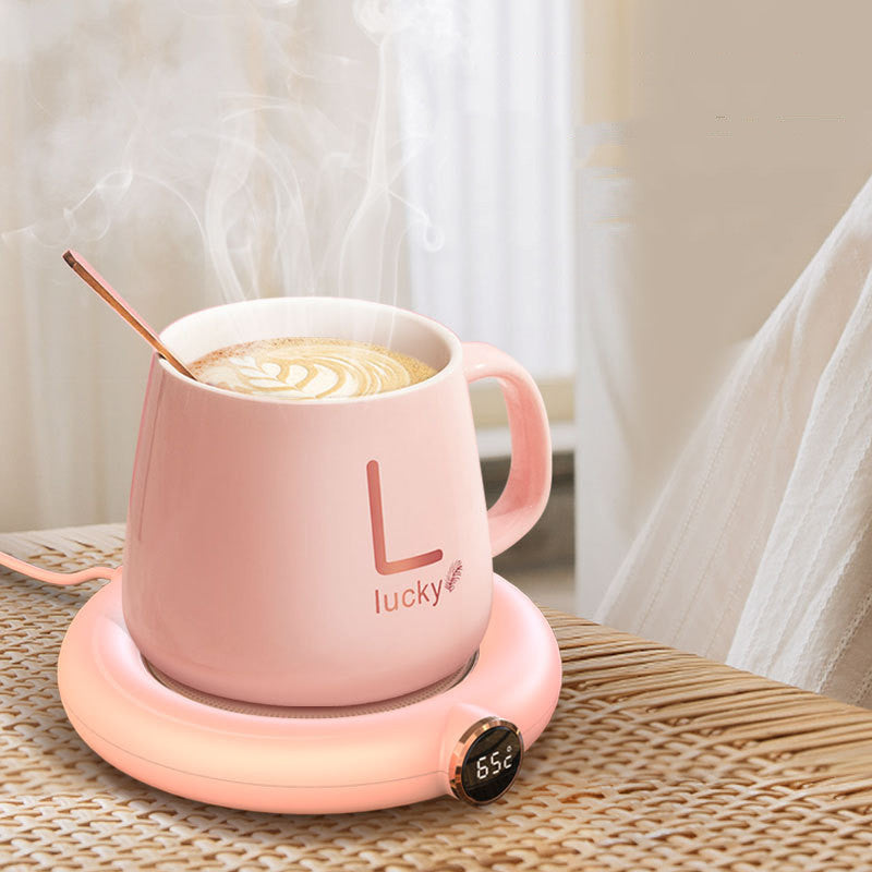 Coffee Mug Warmer Warm Coaster Smart Heating Cup Thermal Insulation Constant Temperature Coaster Heating Pad Desktop - Sluxe Fashions