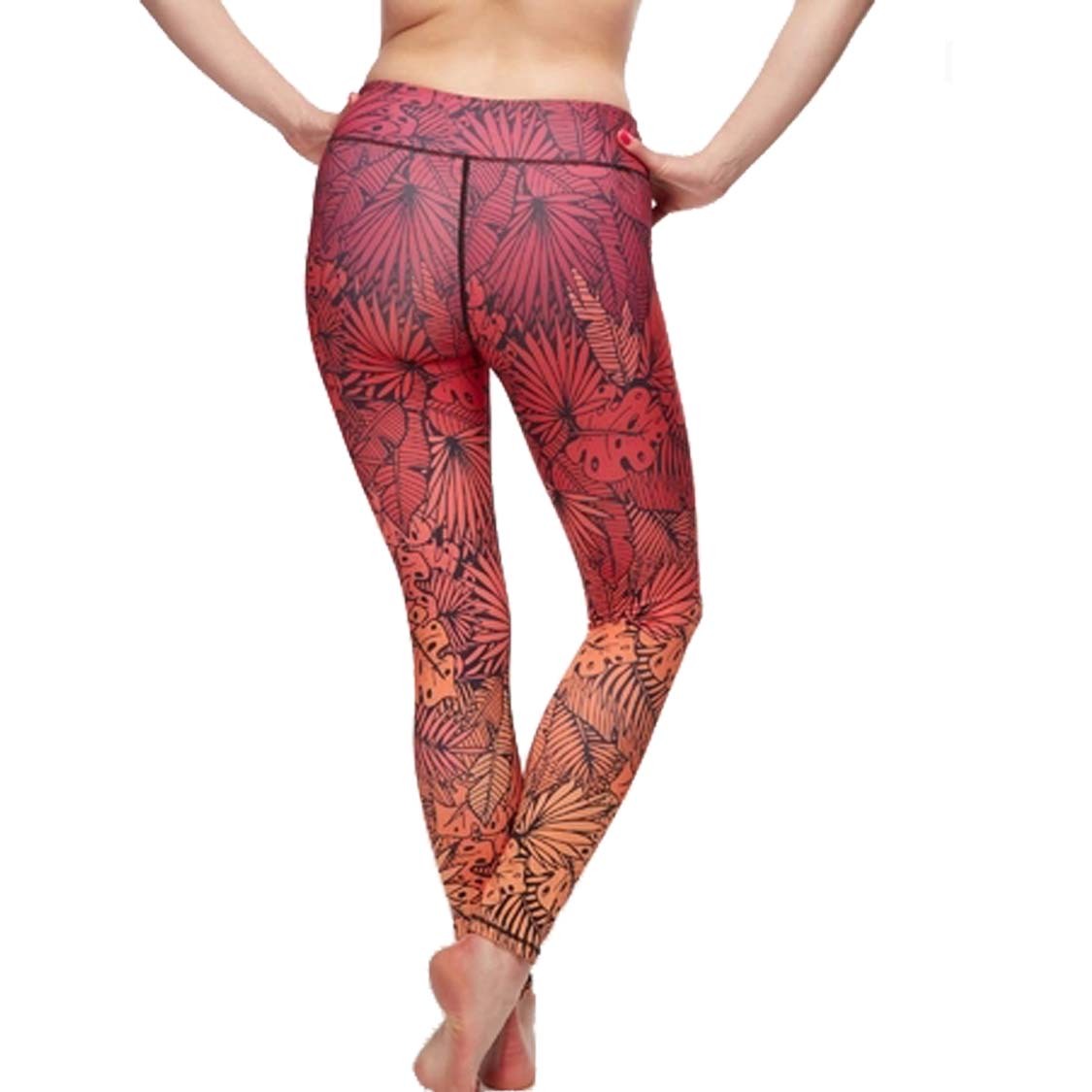 Floral Printed Set Yoga Pants Pilates Training Wear - Sluxe Fashions