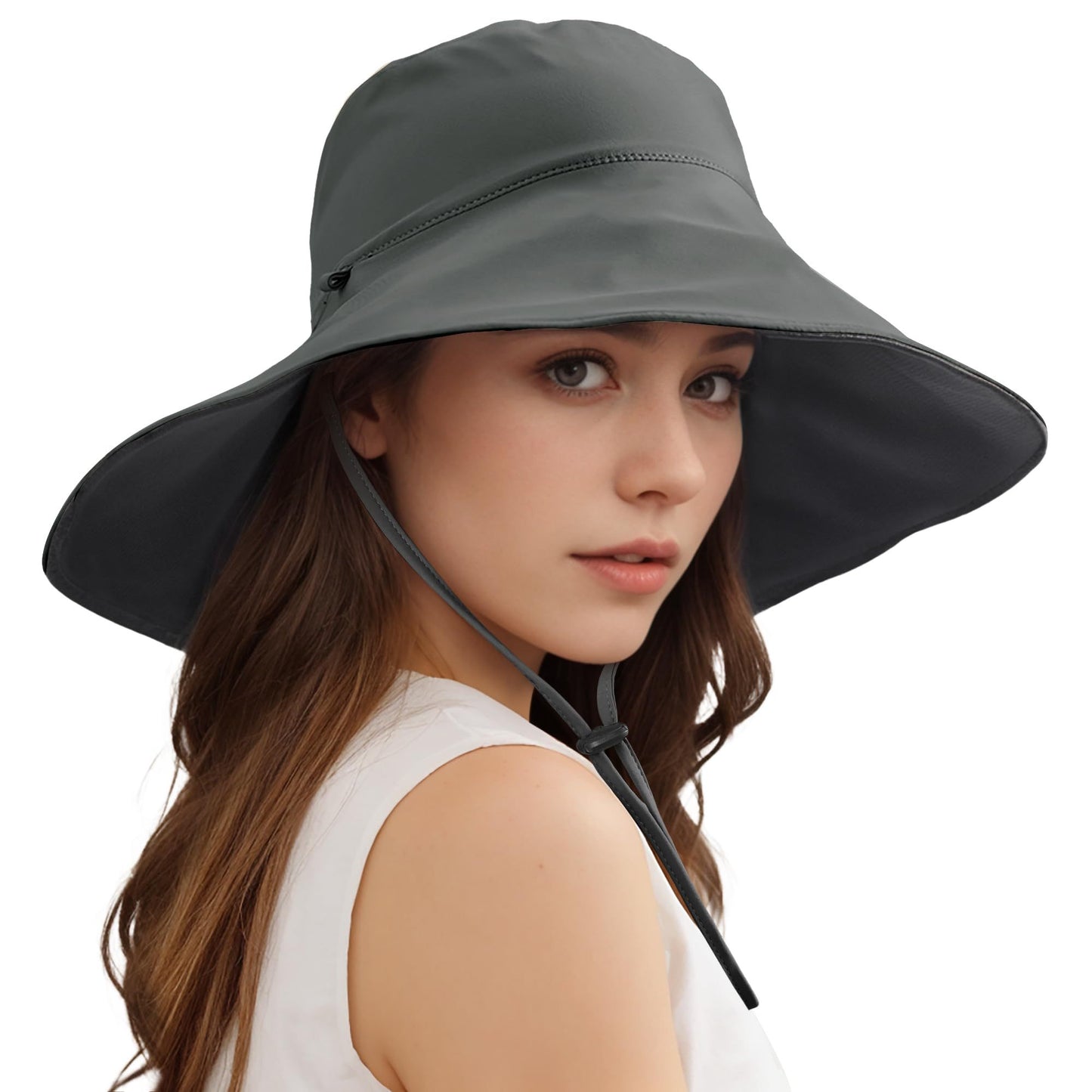 Wide Brim Sun Hats For Women Men, Double Sided Wearing Fishing Hats Cooling Bucket Hat For Beach Hiking Outdoor - Sluxe Global