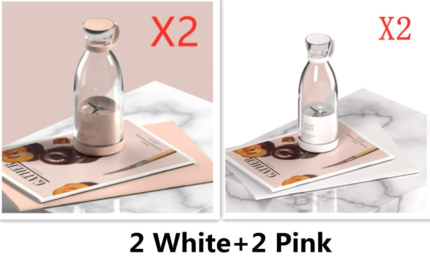 350ML Electric Juicer Blender Mixer USB Rechargeable Machine Household Portable Blender Maker Cup Kitchen Tool Kit - Sluxe Fashions