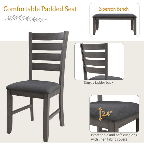 6-piece Dining Table Set - Sluxe Global