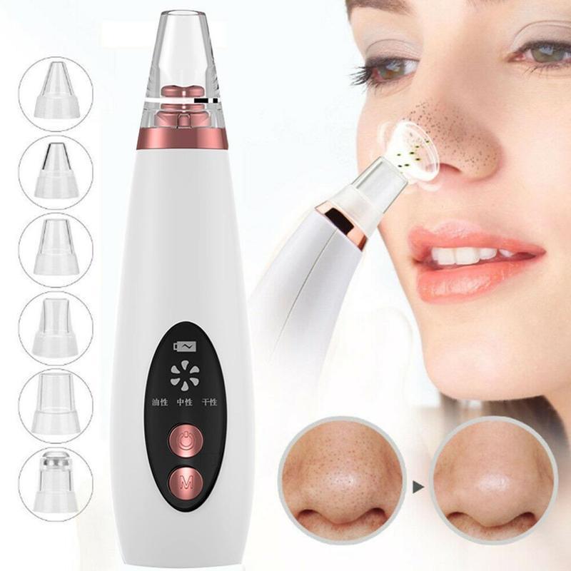 Blackhead Pore Vacuum Cleaner Nose Cleanser Blackheads Remover Blackhead Acne Removal Button Face Suction Beauty Skin Care Tool - Sluxe Fashions