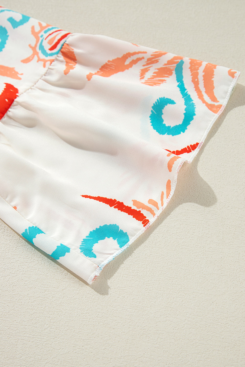 White Ethnic Print Boho Button Tiered Mini Dress - Sluxe Fashions