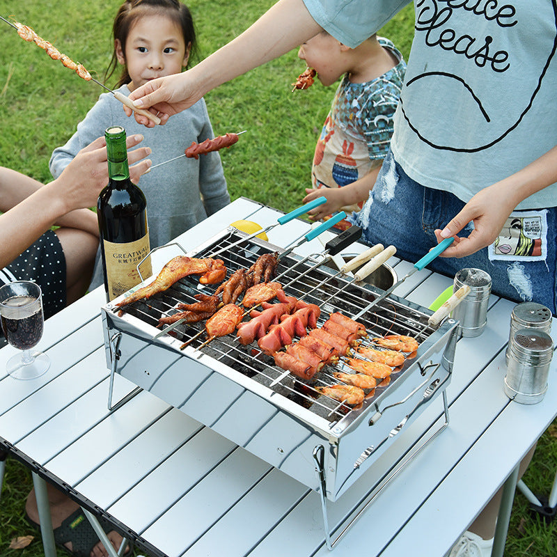 Mini Small Outdoor Charcoal Grill Tool - Sluxe Global