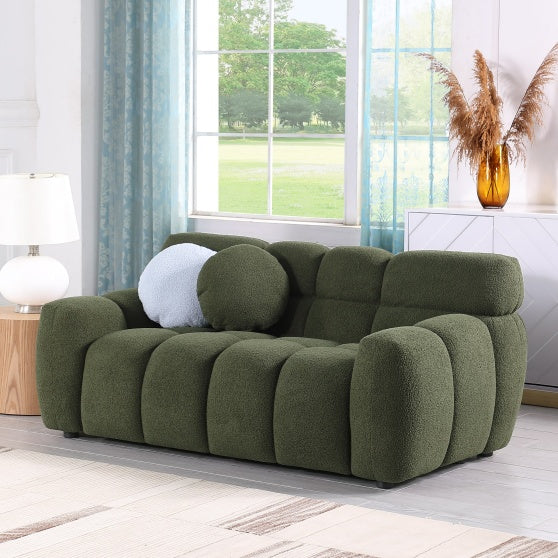Home Upholstered Sofa Green - Sluxe Global