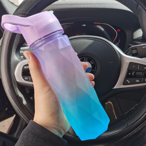 Spray Water Bottle For Girls Outdoor Sport Fitness Water Cup Large Capacity Spray Bottle Drinkware Travel Bottles Kitchen Gadgets - Sluxe Fashions