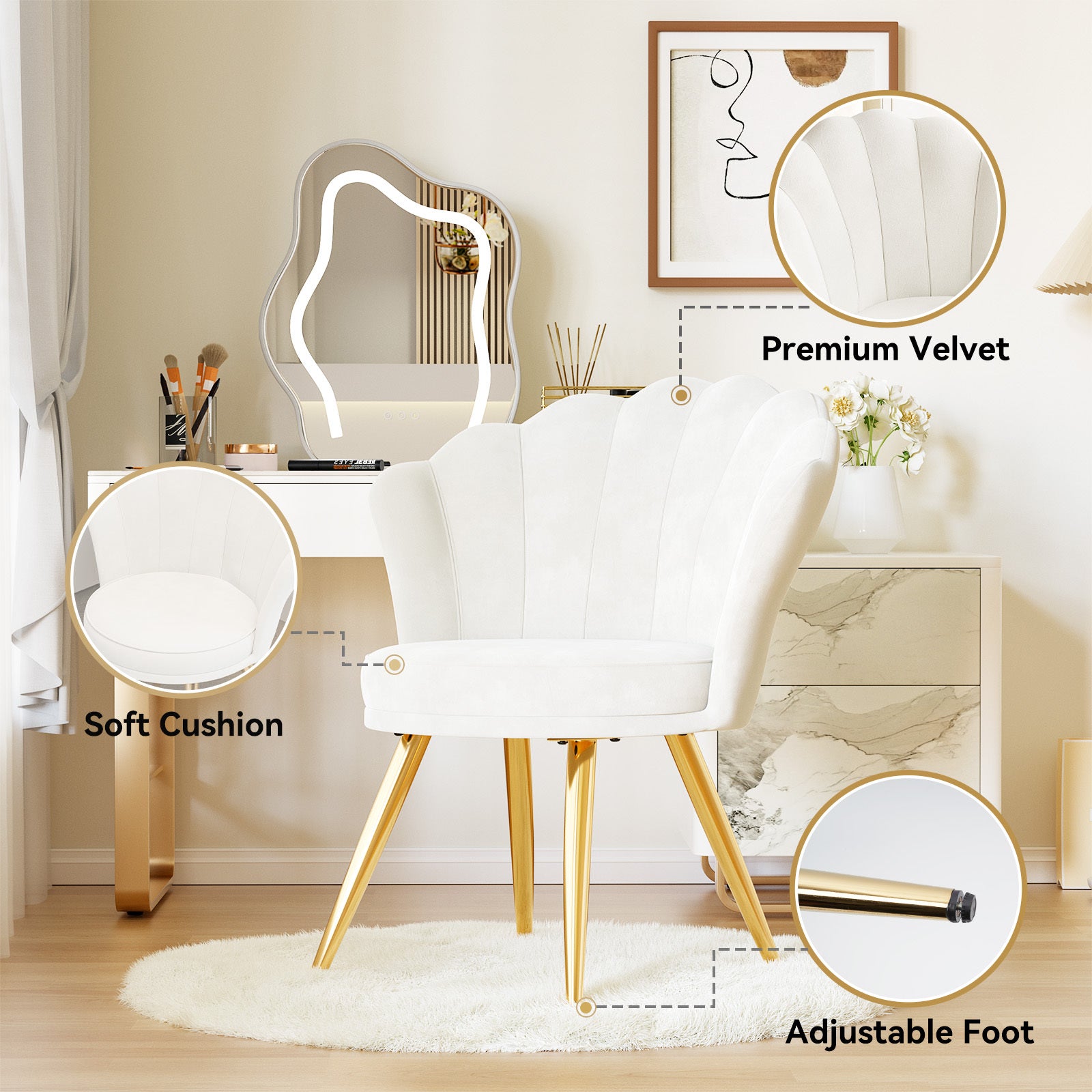 Velvet chair elegant chair beautiful chairs - Sluxe Global