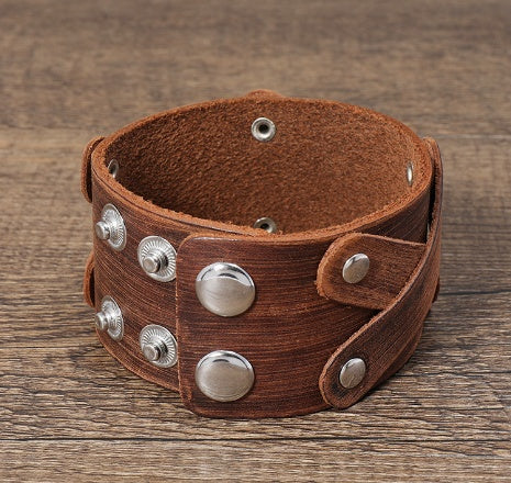 Simple Retro And Old Multi-layer Leather Bracelet - Sluxe Fashions