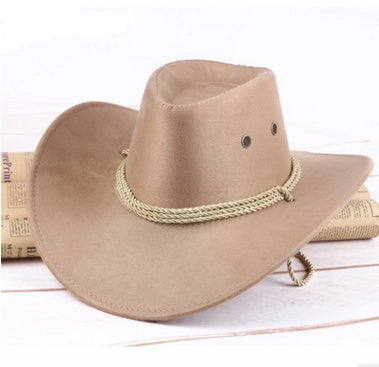 Summer men's sun hat, western cowboy hat, riding hat, camping, outdoor hat, hat, hat. - Sluxe Global