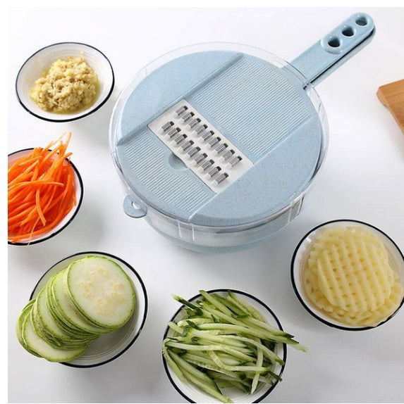 8 In 1 Mandoline Slicer Vegetable Slicer Potato Peeler Carrot Onion Grater With Strainer Vegetable Cutter Kitchen Accessories - Sluxe Fashions