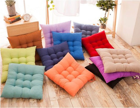 Solid Color Butt Cushion Dining Chair Cushion Seat Cushion Stool Cushion Tatami Beautiful Buttocks Cushion - Sluxe Global