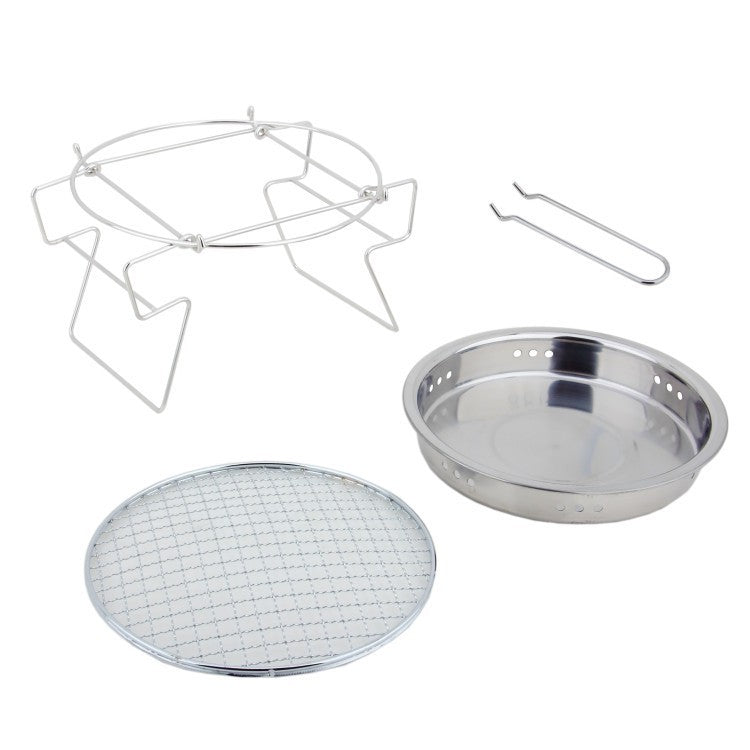 Electric Barbeque Stainless Steel Barbeque Outdoor Circular Folding Barbeque Grill Sluxe Global
