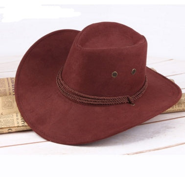 Summer men's sun hat, western cowboy hat, riding hat, camping, outdoor hat, hat, hat. - Sluxe Global