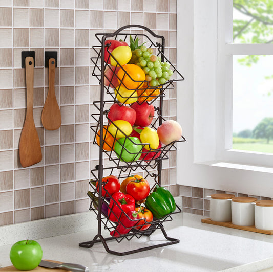 Simple Multi-layer Iron Can Be Shaken Storage Shelf - Sluxe Fashions