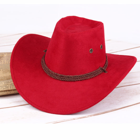 Summer men's sun hat, western cowboy hat, riding hat, camping, outdoor hat, hat, hat. - Sluxe Global