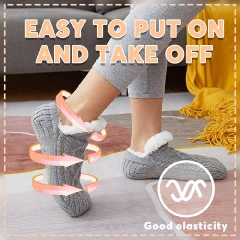Winter Woolen Socks Women Thicken Warm Home Bedroom Socks Slippers Men Non-slip Foot Warmer Snow Socks Calcetines Mujer - Sluxe Fashions