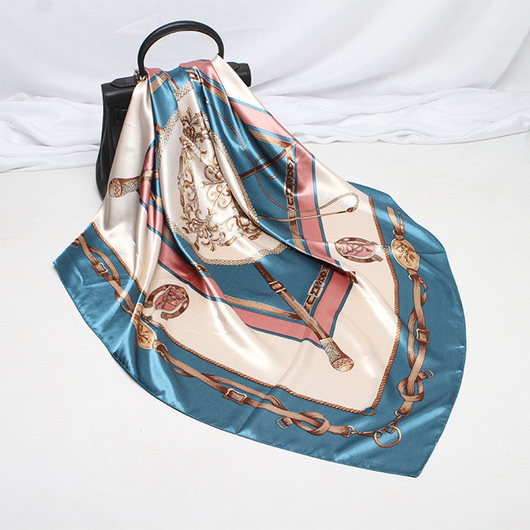 Digital Printed Square Silk Scarf Sluxe Global