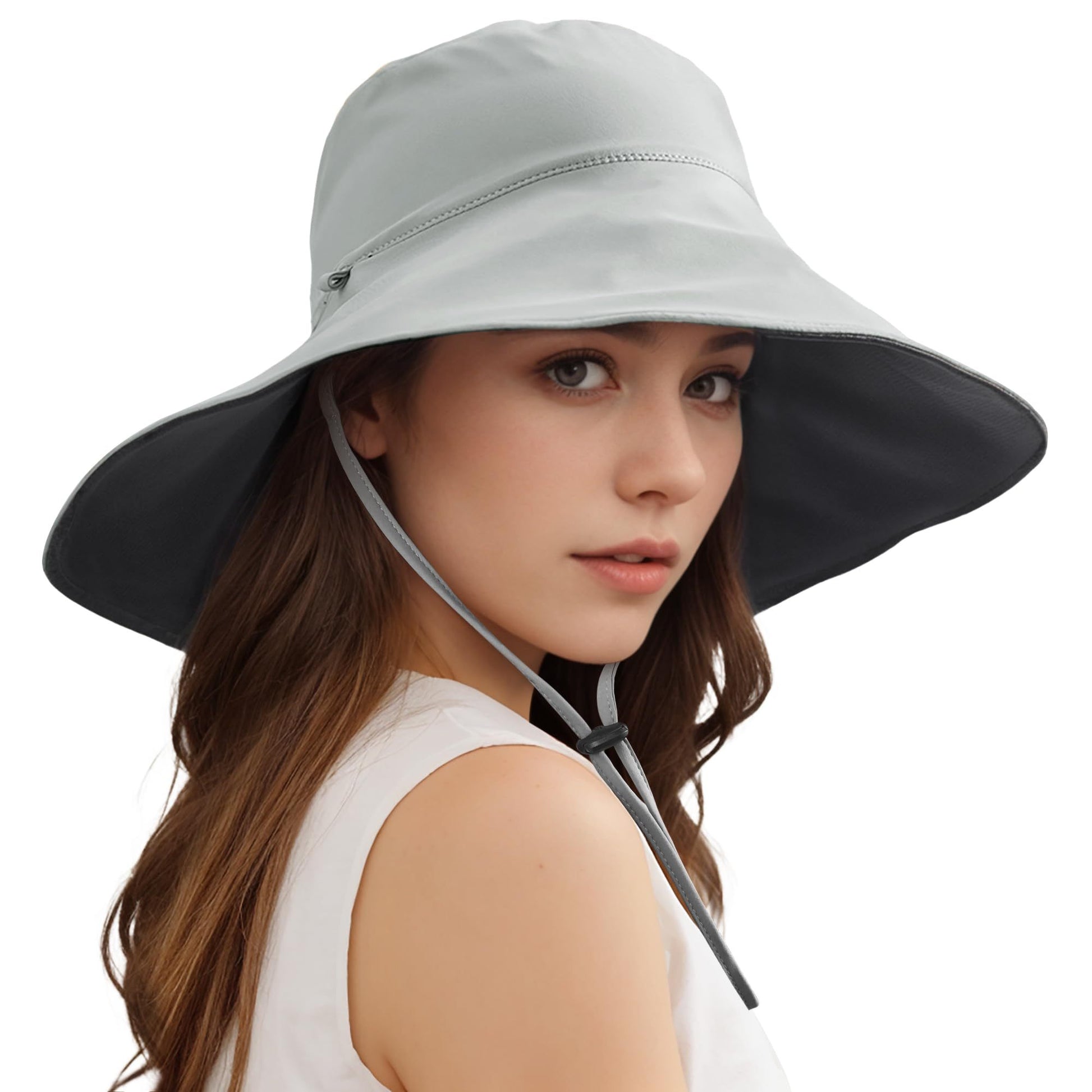 Wide Brim Sun Hats For Women Men, Double Sided Wearing Fishing Hats Cooling Bucket Hat For Beach Hiking Outdoor - Sluxe Global