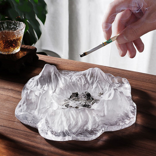 Creativity Ashtray Creative Anti Fly Ash Household Glass Ashtray For Home Decoration Smoking Desk Accessories Gift For Boyfriend - Sluxe Fashions