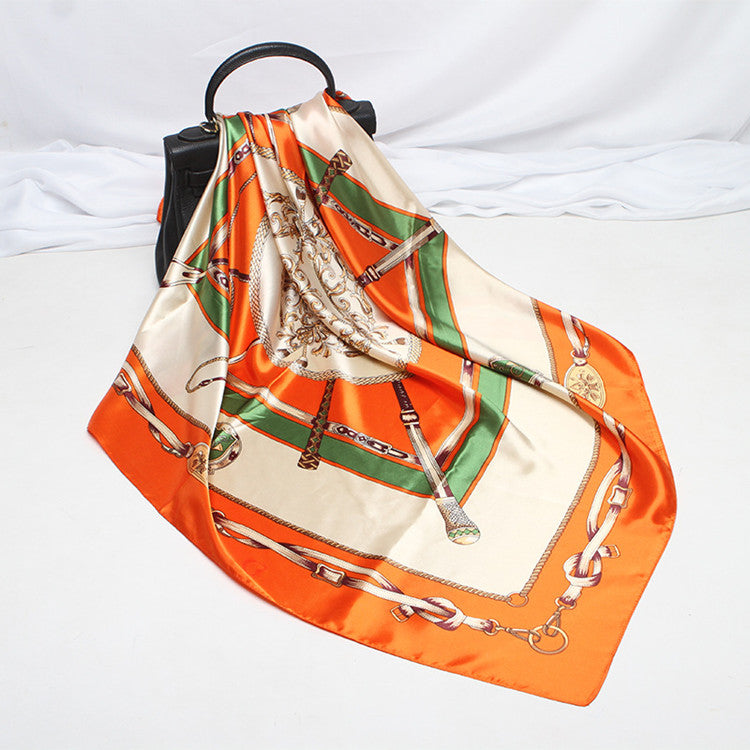 Digital Printed Square Silk Scarf Sluxe Global