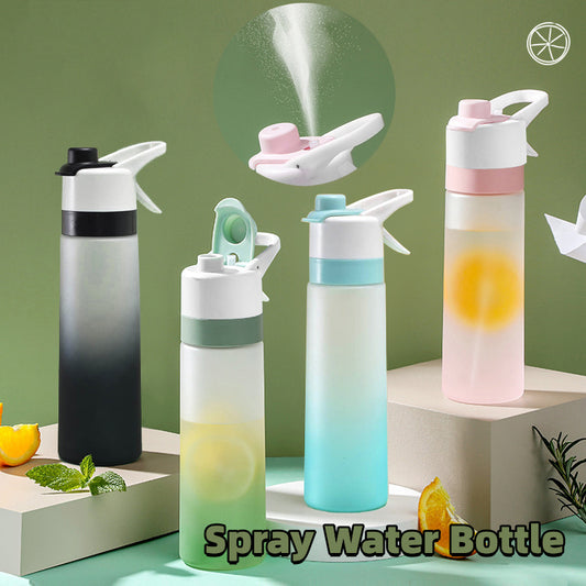 Spray Water Bottle For Girls Outdoor Sport Fitness Water Cup Large Capacity Spray Bottle Drinkware Travel Bottles Kitchen Gadgets - Sluxe Fashions