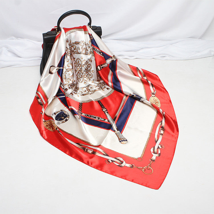 Digital Printed Square Silk Scarf Sluxe Global