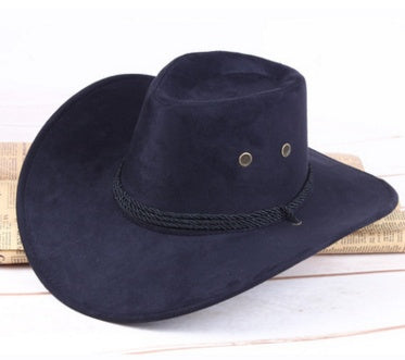 Summer men's sun hat, western cowboy hat, riding hat, camping, outdoor hat, hat, hat. - Sluxe Global