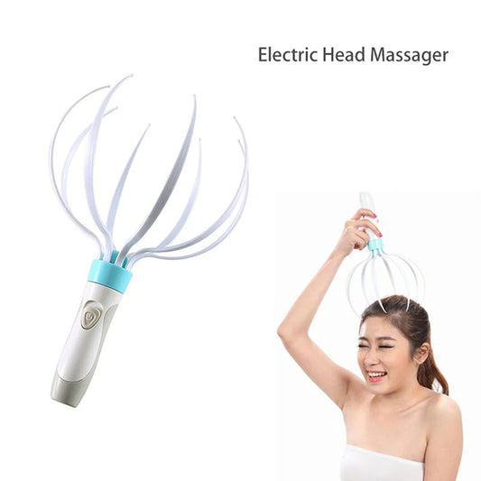 Head Massager Scalp Vibration Massage Eight Claw Electric Household Massager Head Masager Body Care - Sluxe Fashions