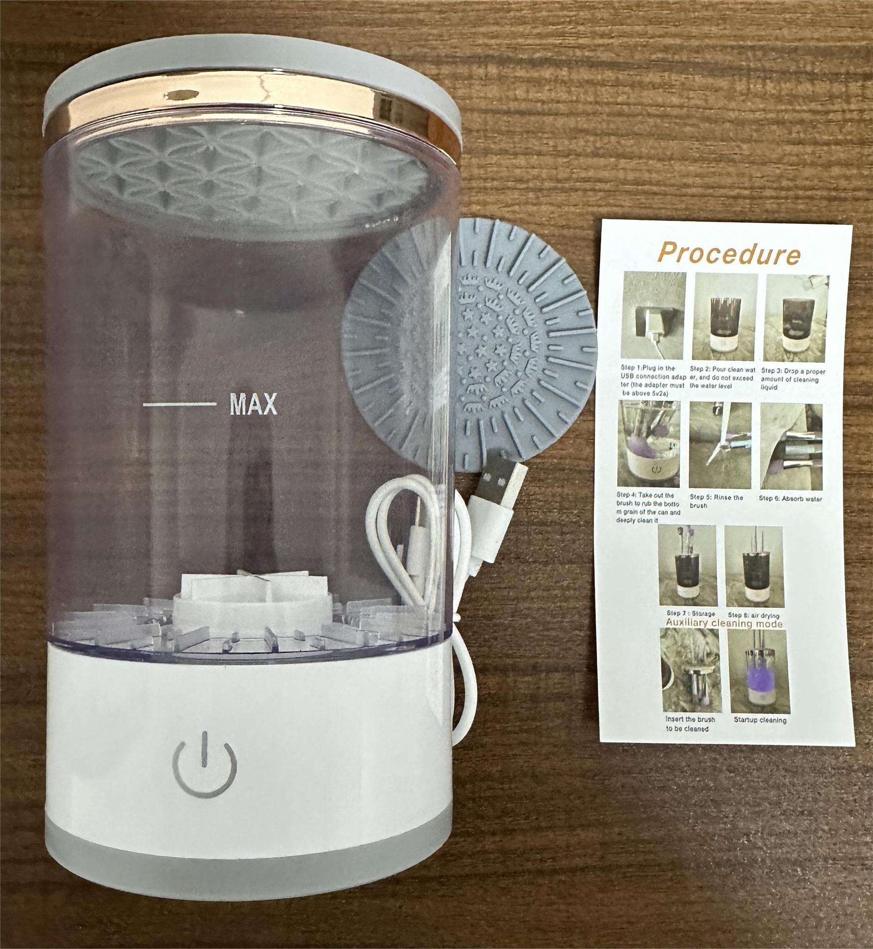 Rechargeable Makeup Brush CleanerAutomatic Brush Washer - Sluxe Fashions