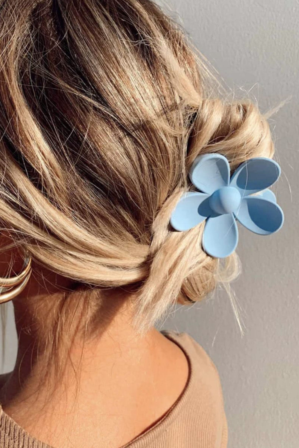 Yellow Flower Small Hair Claw Clip - Sluxe Fashions
