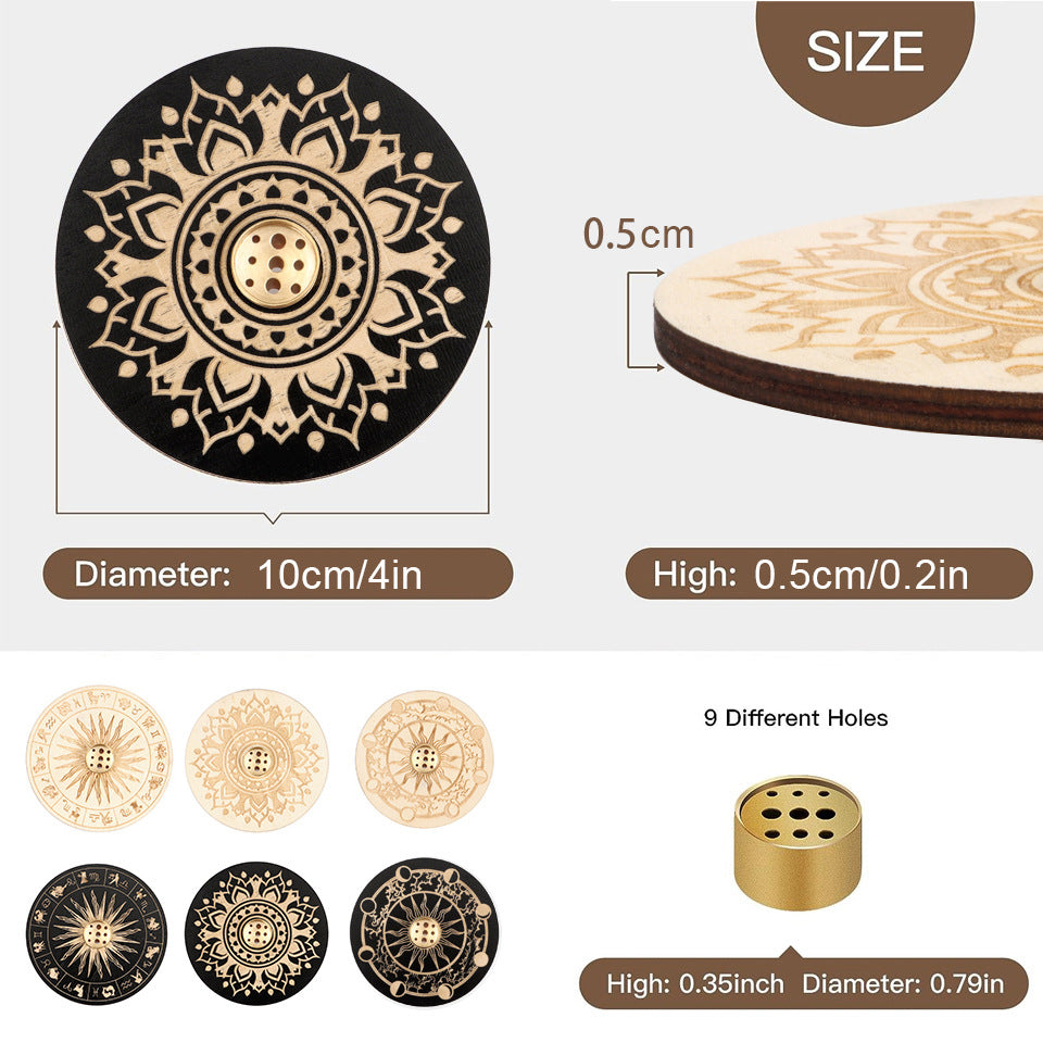 Wooden Incense Stand For Home Decoration Meditation Yoga - Sluxe Fashions