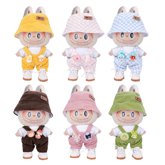 17CM Bucket Hat Underwear Hanging Blouse And Pants Doll Clothes - Sluxe Global