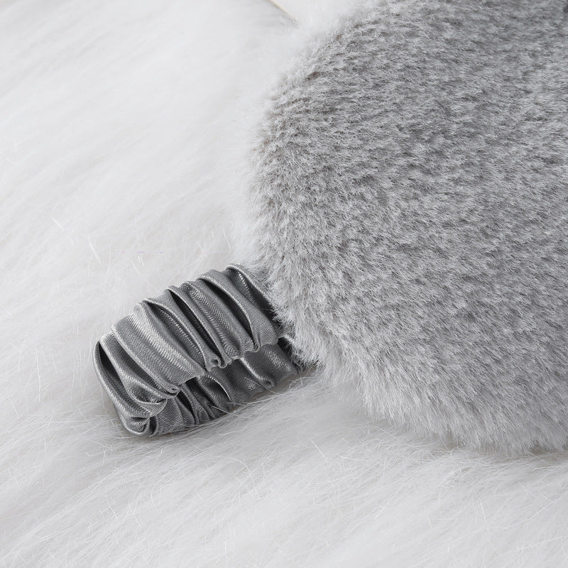 Rabbit Fur Eye Mask Autumn And Winter Comfortable Skin-friendly Artificial Silk Eye Shield Blackout Sleep - Sluxe Fashions