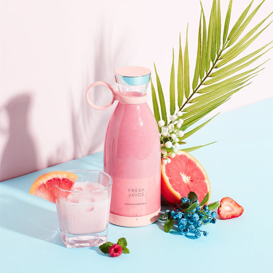 350ML Electric Juicer Blender Mixer USB Rechargeable Machine Household Portable Blender Maker Cup Kitchen Tool Kit - Sluxe Fashions
