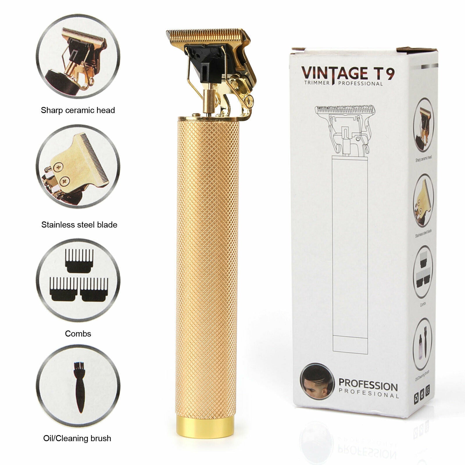 USB Electric Hair Clippers Rechargeable Shaver Beard Trimmer Professional Men Hair Cutting Machine Beard Barber Hair Cut - Sluxe Fashions