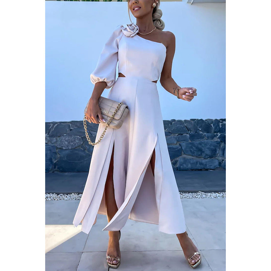 Women's Fashion Casual Party Satin Dress - Sluxe Fashions