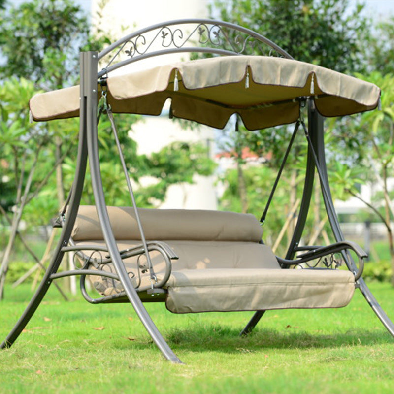 Outdoor Leisure Furniture Rocking Chair Iron Swing - Sluxe Fashions