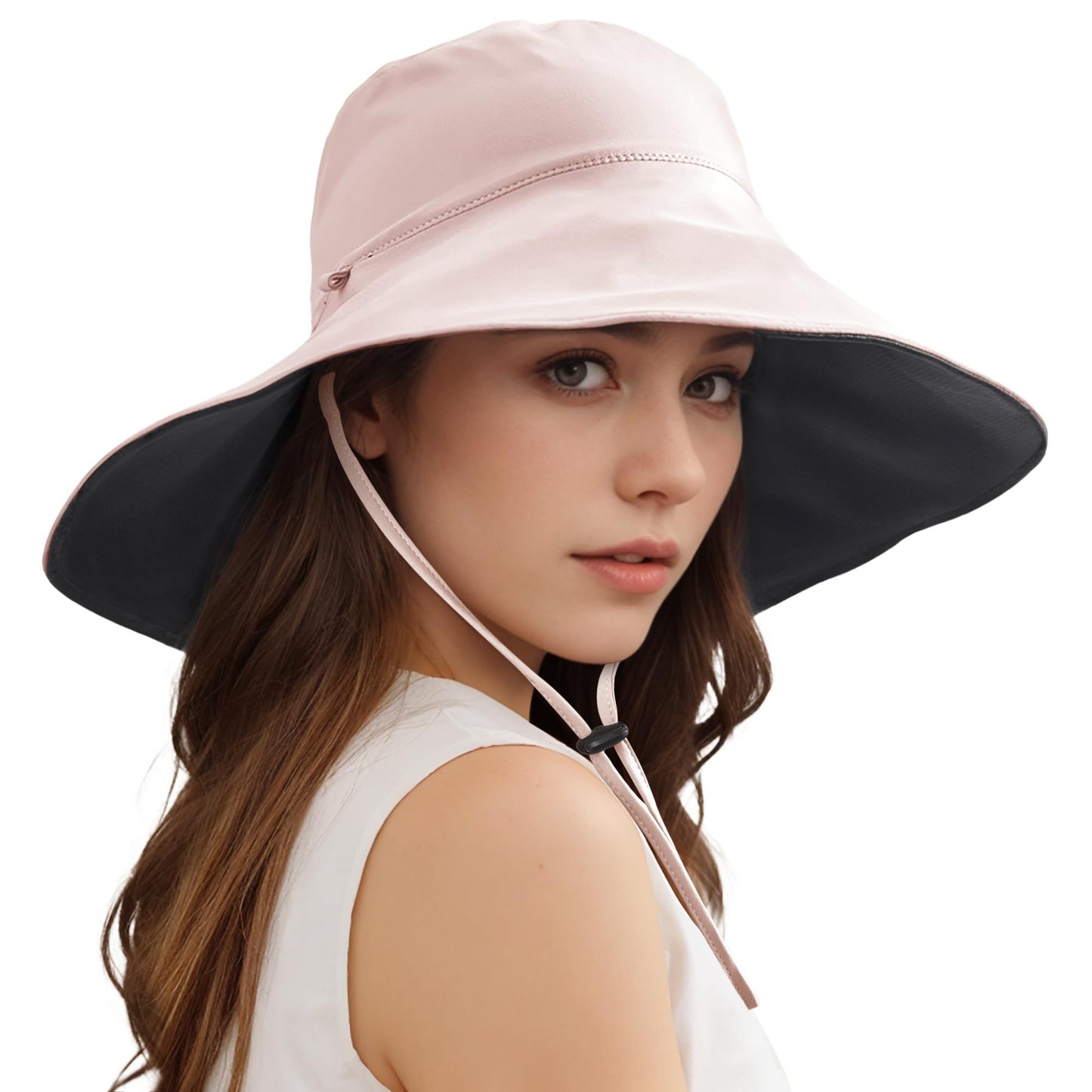 Wide Brim Sun Hats For Women Men, Double Sided Wearing Fishing Hats Cooling Bucket Hat For Beach Hiking Outdoor - Sluxe Global