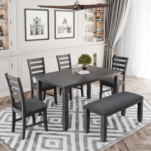 6-piece Dining Table Set - Sluxe Global
