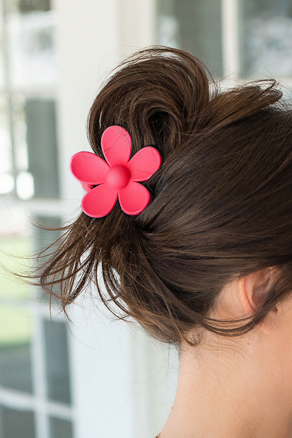 Yellow Flower Small Hair Claw Clip - Sluxe Fashions