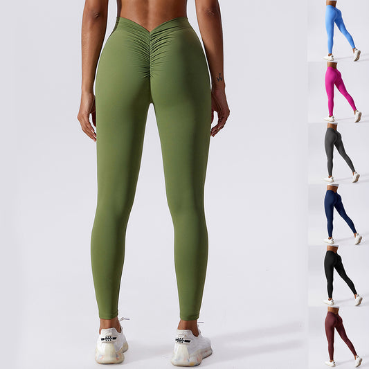 Slim Yoga Fitness Pants Breathable Quick-drying Leggings Peach Hip Lifting Trousers For Women Clothing - Sluxe Fashions